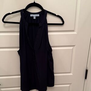 Antonio Melani navy halter top blouse